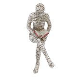 Resin Reading Woman Figurine Innovative Lady Reading Pulp Molding Bookshelf Ornaments for Home Decoration E In Australia - Darrahopens