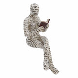 Darrahopens Home & Garden > Decor > Garden Ornaments Resin Reading Woman Figurine Innovative Lady Reading Pulp Molding Bookshelf Ornaments for Home Decoration F In Australia - Darrahopens