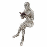 Darrahopens Home & Garden > Decor > Garden Ornaments Resin Reading Woman Figurine Innovative Lady Reading Pulp Molding Bookshelf Ornaments for Home Decoration F In Australia - Darrahopens