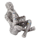 Darrahopens Home & Garden > Decor > Garden Ornaments Resin Reading Woman Figurine Innovative Lady Reading Pulp Molding Bookshelf Ornaments for Home Decoration G In Australia - Darrahopens