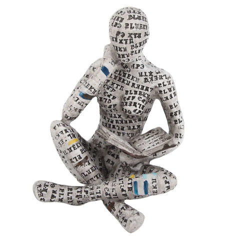 Darrahopens Home & Garden > Decor > Garden Ornaments Resin Reading Woman Figurine Innovative Lady Reading Pulp Molding Bookshelf Ornaments for Home Decoration G In Australia - Darrahopens