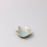 Darrahopens Home & Garden > Decor > Garden Ornaments Sauce Dish Maple Leaf 6cm Mint Green