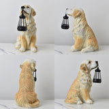Darrahopens Home & Garden > Decor > Garden Ornaments Solar Dog Garden Statue with Lantern Waterproof Resin Puppy Ornament for Outdoor Patio Pathway Backyard Decoration Australian Pet Lovers(A)