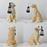 Darrahopens Home & Garden > Decor > Garden Ornaments Solar Dog Garden Statue with Lantern Waterproof Resin Puppy Ornament for Outdoor Patio Pathway Backyard Decoration Australian Pet Lovers(E)