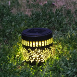 Darrahopens Home & Garden > Decor > Garden Ornaments Solar-Powered Wrought Iron Sunflower-Patterned Openwork Projection Light, Courtyard and Garden Mood Light, Outdoor Waterproof Wrought Iron Garden Light, Lawn Night Light - 2-Pack