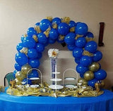 Darrahopens Home & Garden > Decor > Garden Ornaments Tabletop Balloon Arch Kit with Adjustable Fiber Rods & Plastic Ring Clips for Birthday Wedding Graduation Party Decorations (Black)