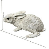 Darrahopens Home & Garden > Decor > Garden Ornaments Weather-Resistant Resin Rabbit Garden Statue - Lifelike Animal Decorative Ornament for Gardens & Backyard Landscaping