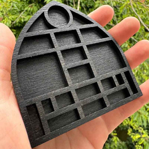 Darrahopens Home & Garden > Decor > Garden Ornaments Wooden display stand for mini curiosities,Cathedral