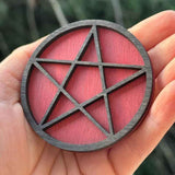 Darrahopens Home & Garden > Decor > Garden Ornaments Wooden display stand for mini curiosities,Five-pointed star