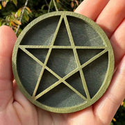 Darrahopens Home & Garden > Decor > Garden Ornaments Wooden display stand for mini curiosities,Five-pointed star