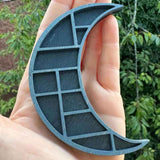 Darrahopens Home & Garden > Decor > Garden Ornaments Wooden display stand for mini curiosities,Moon