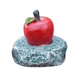 Darrahopens Home & Garden > Decor > Garden Ornaments Zelda Goddess Statue Figurine(Small Goddess Statue + Apple) - Retro Resin Finish, Hyrule Shrine Model for Garden, Aquarium & Car Decor