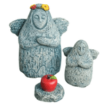 Darrahopens Home & Garden > Decor > Garden Ornaments Zelda Goddess Statue Figurine(Small Goddess Statue + Apple) - Retro Resin Finish, Hyrule Shrine Model for Garden, Aquarium & Car Decor