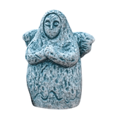 Darrahopens Home & Garden > Decor > Garden Ornaments Zelda Goddess Statue Figurine(Small Goddess Statue + Apple) - Retro Resin Finish, Hyrule Shrine Model for Garden, Aquarium & Car Decor