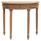 Darrahopens Home & Garden > Decor Huntley Turn Leg Half Round Sofa Table (Natural)
