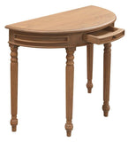 Darrahopens Home & Garden > Decor Huntley Turn Leg Half Round Sofa Table (Natural)