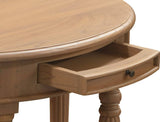 Darrahopens Home & Garden > Decor Huntley Turn Leg Half Round Sofa Table (Natural)