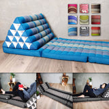 Darrahopens Home & Garden > Decor [Jumbo] THREE FOLDS Thai Triangle Cushion Foldout Daybed
