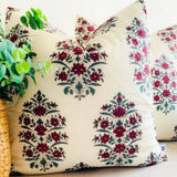 Darrahopens Home & Garden > Decor Kolka Cotton Gulbahar Quilted Euro Sham Superior Quality High Durable - Ruby
