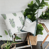 Darrahopens Home & Garden > Decor Kolka Iris Quilted Euro Sham Set Super Quality Cotton Quilted Front - Green