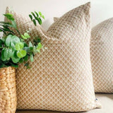 Darrahopens Home & Garden > Decor Kolka Quilted Euro Cushion Cover Sham Pillow Case Decorative - Beige