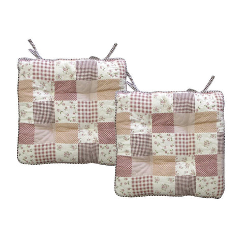 Darrahopens Home & Garden > Decor Lylac Homeware Petal Delights Set of 2 Cotton Chair Pads Lucy Pink