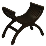 Darrahopens Home & Garden > Decor Maeve Solid Mahogany Single Seater Stool (Chocolate)