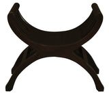 Darrahopens Home & Garden > Decor Maeve Solid Mahogany Single Seater Stool (Chocolate)