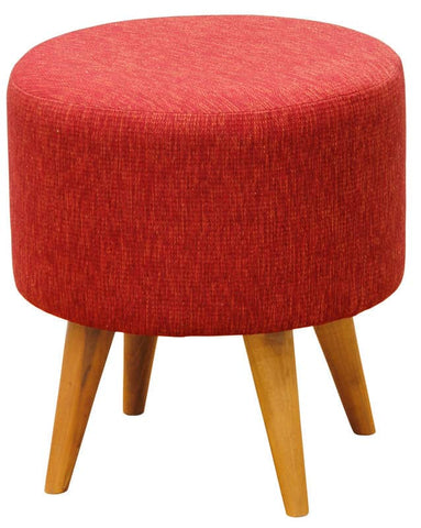 Darrahopens Home & Garden > Decor Manhattan Round Ottoman (Cherry Red)