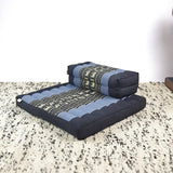 Darrahopens Home & Garden > Decor Meditation Cushion + Seating Block Set Blue Elephant