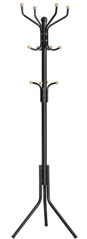 Darrahopens Home & Garden > Decor Metal Coat Rack Stand Hat Hanger, Black, 182cm