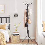 Darrahopens Home & Garden > Decor Metal Coat Rack Stand Hat Hanger, Black, 182cm