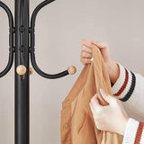 Darrahopens Home & Garden > Decor Metal Coat Rack Stand Hat Hanger, Black, 182cm