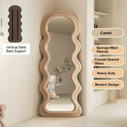 Darrahopens Home & Garden > Decor > Mirrors 1.7m Elegance Curvy Floor Mirror Wavy Full Lenght Curvy Squiggle Full Body Irregular Asymmetrical Floor Home Decor