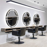 Darrahopens Home & Garden > Decor > Mirrors 80CM Oval Backlit+Front LED Bathroom Mirror Dimmable Shatter-Proof Vanity Mirror