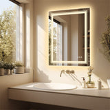 Darrahopens Home & Garden > Decor > Mirrors 900*700MM Dimmable LED Bathroom Mirror Antifog Wall Mounted Vanity Makeup Mirror