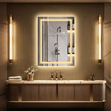 Darrahopens Home & Garden > Decor > Mirrors 900*700MM Dimmable LED Bathroom Mirror Antifog Wall Mounted Vanity Makeup Mirror