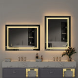 Darrahopens Home & Garden > Decor > Mirrors 900*700MM Dimmable LED Bathroom Mirror Antifog Wall Mounted Vanity Makeup Mirror