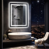 Darrahopens Home & Garden > Decor > Mirrors 900*700MM Dimmable LED Bathroom Mirror Antifog Wall Mounted Vanity Makeup Mirror