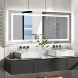 Darrahopens Home & Garden > Decor > Mirrors Anti-Fog LED Bathroom Mirror with 2-Way Mount