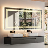 Darrahopens Home & Garden > Decor > Mirrors Anti-Fog LED Bathroom Mirror with 2-Way Mount