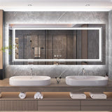 Darrahopens Home & Garden > Decor > Mirrors Anti-Fog LED Bathroom Mirror with 2-Way Mount