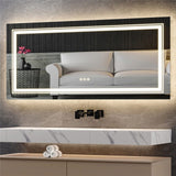 Darrahopens Home & Garden > Decor > Mirrors Anti-Fog LED Bathroom Mirror with 2-Way Mount