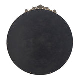 Darrahopens Home & Garden > Decor > Mirrors Baroque Black Round Mirror 81cm