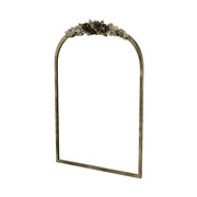 Darrahopens Home & Garden > Decor > Mirrors Elegant Rose - Designed Baroque Brass Arched Mirror