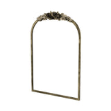 Darrahopens Home & Garden > Decor > Mirrors Elegant Rose - Designed Baroque Brass Arched Mirror