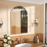 Darrahopens Home & Garden > Decor > Mirrors Elegant Rose - Designed Baroque Brass Arched Mirror