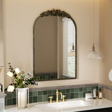 Darrahopens Home & Garden > Decor > Mirrors Elegant Rose - Designed Baroque Brass Arched Mirror