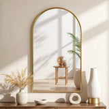 Darrahopens Home & Garden > Decor > Mirrors Embellir 86x50cm Arched Wall Mirror Vanity Makeup Home Decor