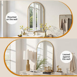 Darrahopens Home & Garden > Decor > Mirrors Embellir 86x50cm Arched Wall Mirror Vanity Makeup Home Decor
